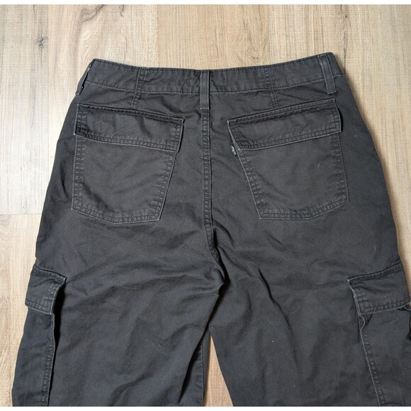 Levi's Size 29 Cargo Pants '94 Baggy Wide Leg Black Utility Skater Grunge - Picture 4 of 11